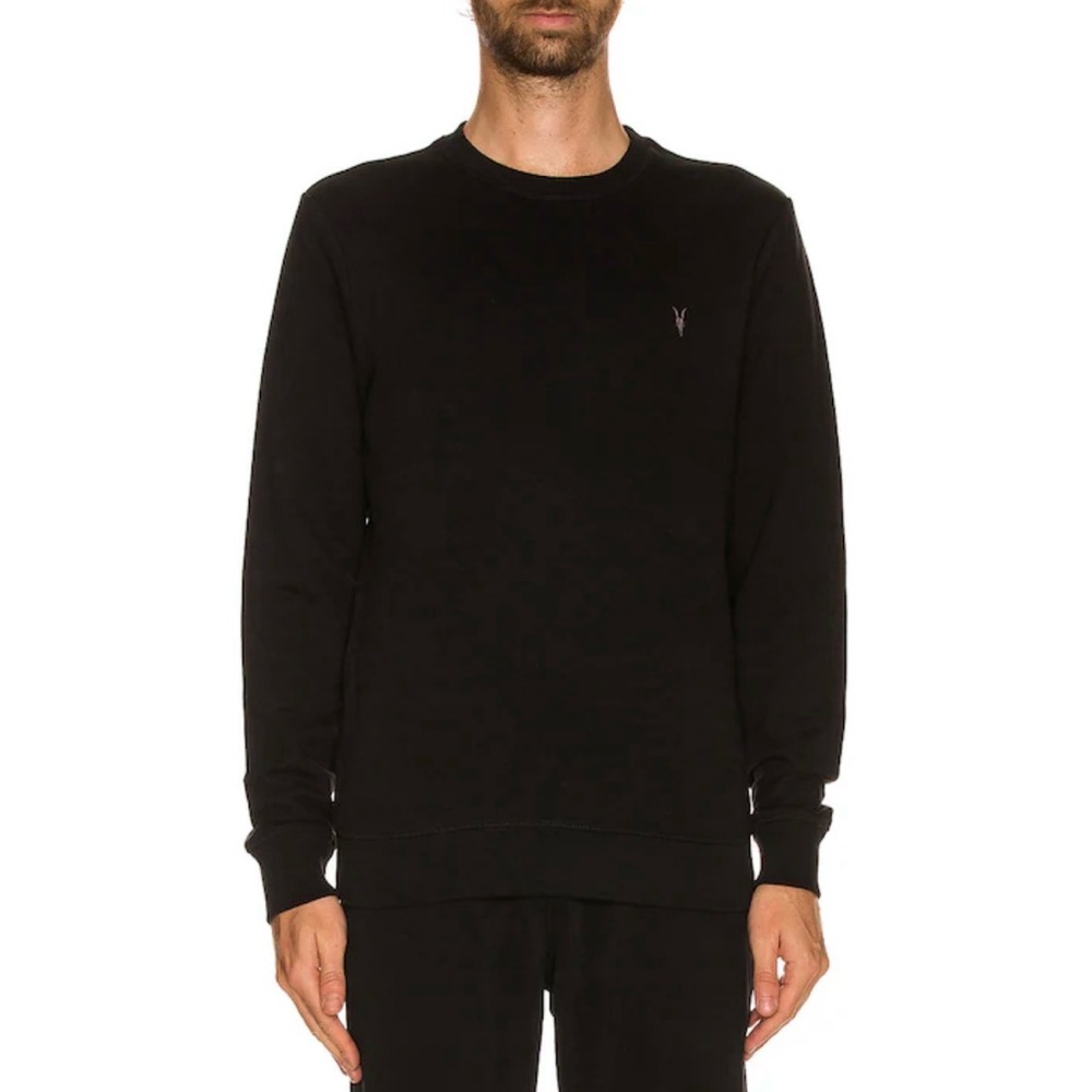 All Saints Black Crewneck Sweater